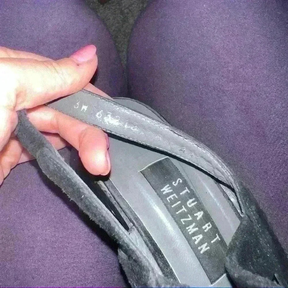 Stuart Weitzman Suede Strappy Sandals with heel size 8 - Picture 3 of 6